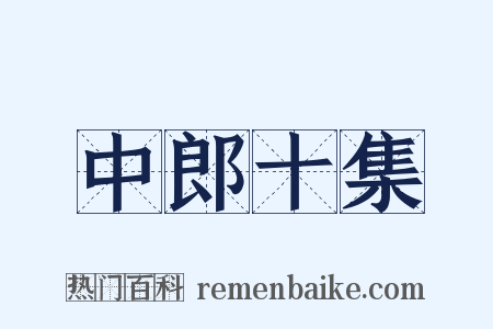 中郎十集是什么意思的图片